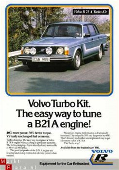 1980 VOLVO B21 A TURBO KIT LEAFLET - 1
