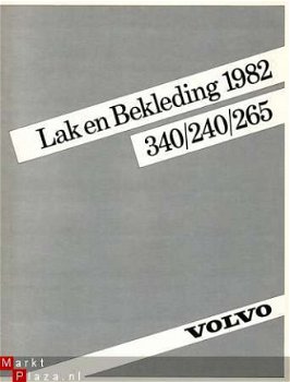 1982 VOLVO LAK EN BEKLEDING BROCHURE - 1