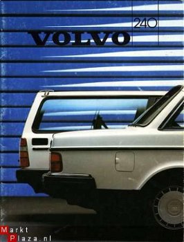 1986 VOLVO 240 BROCHURE - 1
