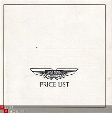 ASTON MARTIN DBS DB6 VOLANTE PRICELIST