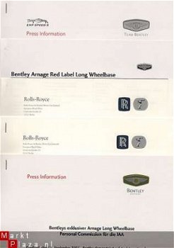 PERSMAP ROLLS-ROYCE - BENTLEY (2001) PRESS KIT - 2