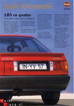 AUDI INFO ABS & QUATTRO (1987) BROCHURE - 1