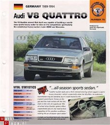 AUDI V8 QUATTRO BROCHURE