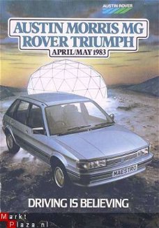 AUSTIN MORRIS MG ROVER TRIUMPH 1983 BROCHURE