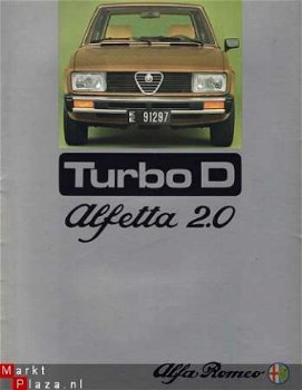 ALFA ROMEO ALFETTA TURBO DIESEL 1981 BROCHURE - 1