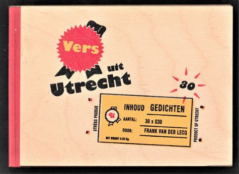 VERS UIT UTRECHT - gedichten van Frank van der Lecq - 1