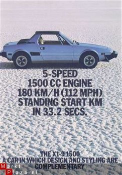 FIAT X1/9 1500 (1979) BROCHURE - 2