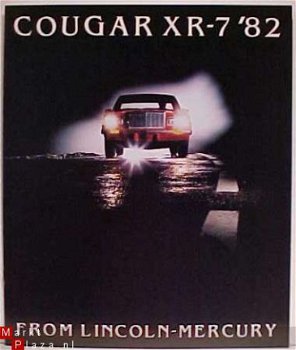 1982 MERCURY COUGAR XR-7 BROCHURE - 1