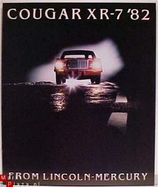 1982 MERCURY COUGAR XR-7 BROCHURE