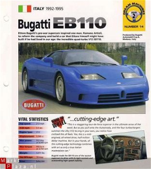 BUGATTI EB 110 BROCHURE - 1