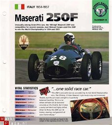 MASERATI 250 F BROCHURE