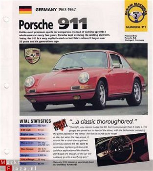 PORSCHE 911 COUPE (1963-1967) BROCHURE - 1