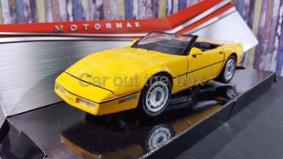 1986 Corvette geel 1:24 Motormax - 2