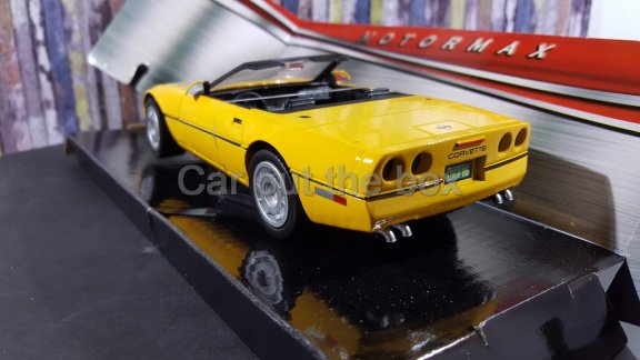 1986 Corvette geel 1:24 Motormax - 3