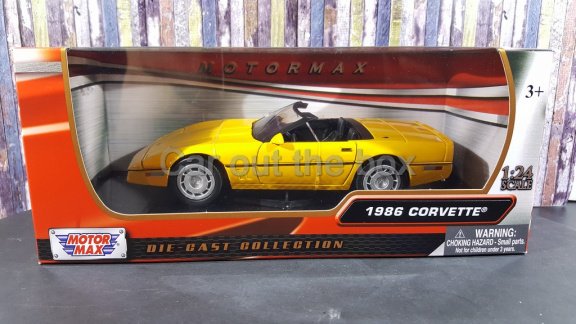 1986 Corvette geel 1:24 Motormax - 4