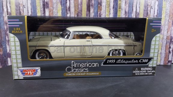 1955 Chrysler C300 creme 1:24 Motormax - 4