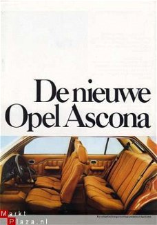 OPEL ASCONA (1981) BROCHURE