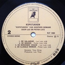 Luc en Pieter Lutz - KOPSTUKKEN van Godfried Bomans LP 1974
