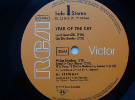 Al Stewart - Year of the Cat - LP 1976 - 4