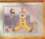 Borduurpatroon 7334 schilderijtje met clown - 1 - Thumbnail