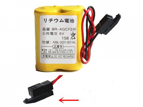 Panasonic BR-AGCF2W Battery For Panasonic Cutler Hammer GE Fanuc A98L-0031-0011/L 2pcs 6V - 1