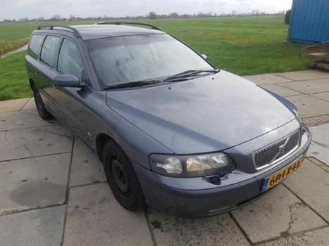 Volvo V70 - 2.4 D5 AUT 2003 Grijs Airco/Cruise/Leder/Topstaat - 1