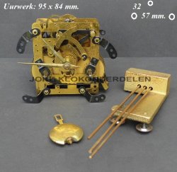 === Pendule uurwerk = FHS = gebruikt === 39534