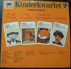 Kinderkwartet - dubbel kinderlp - Avonturen en liedjes van Colargol, Pippi, Paulus, Swiebertje