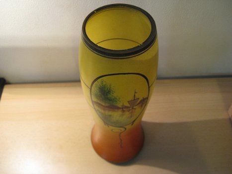 Antieke vaas genummerd 6032, liefst ca.30 cm ! uit 1890... - 3