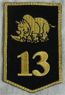 Embleem, Mouw, DT2000, 13 Gemechaniseerde Brigade, KL, vanaf 2000.(Nr.2)
