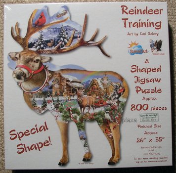 SunsOut - Reindeer Training - 800 Stukjes Nieuw - 2