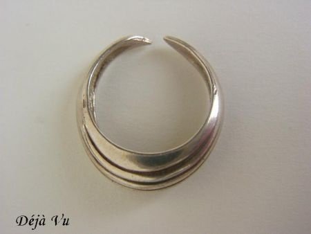 Oude zilveren (835) ring - 4