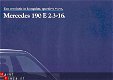 MERCEDES 190E 2.3-16 (1984) BROCHURE - 1 - Thumbnail
