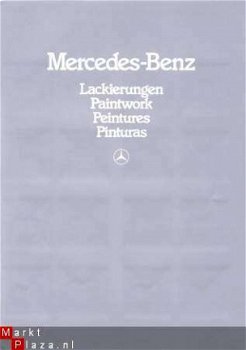 MERCEDES LACKIERUNGEN (1982) BROCHURE - 1