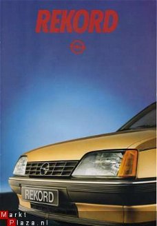 OPEL REKORD (1982) BROCHURE