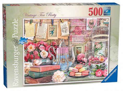 Ravensburger - Vintage Tea Party - 500 Stukjes Nieuw - 2