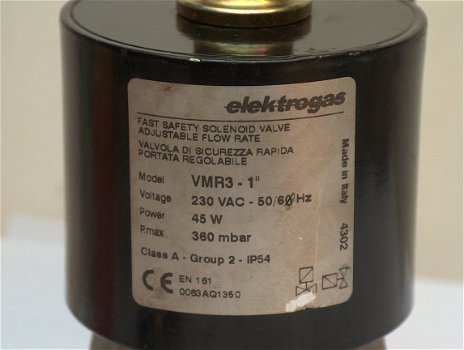 Elektrogas Magneetafsluiter VMR3-1 230V50HZ - 5