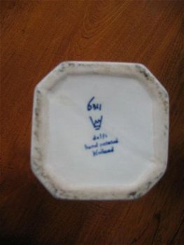 Oude Delfts blauwe vaas, gemerkt en genummerd 6311 - 3