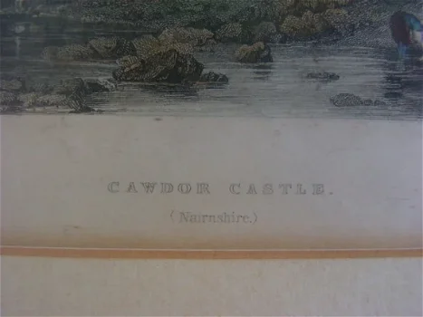 Antieke gravure : Cawdor Castle ( Nairnshire) - 6