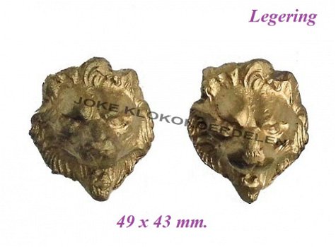 = 2 Ornamentjes = leeuwenkopje 39588 - 0