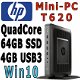 HP t620 Mini-PC QuadCore 1.5Ghz | 4GB | 64GB SSD | Win 10 - 1 - Thumbnail