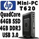 HP t620 Mini-PC QuadCore 1.5Ghz | 4GB | 64GB SSD | Win 10 - 2 - Thumbnail