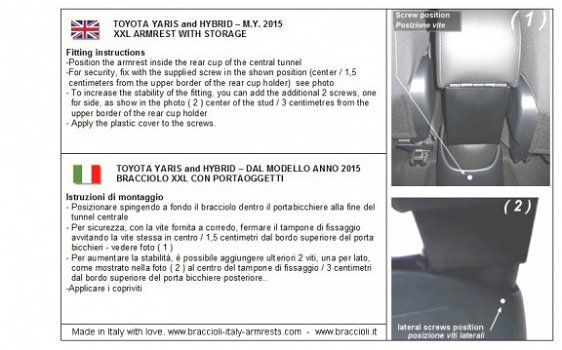 Armsteun Toyota Yaris P13 14-17 & 17- skai Braccioli - 7