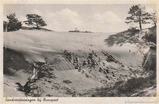 Zandverstuivingen bij Nunspeet 1941 - 1
