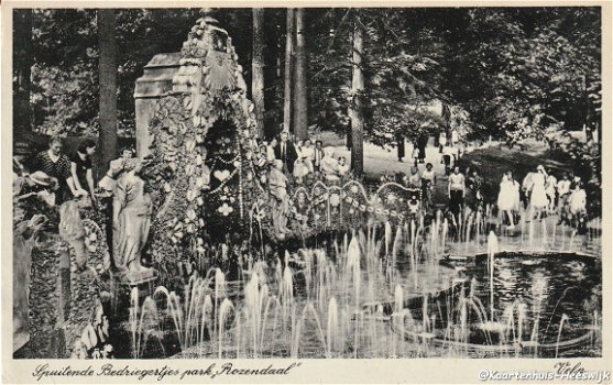 Spuitende Bedriegertjes park Rozendaal Velp 1939 - 1
