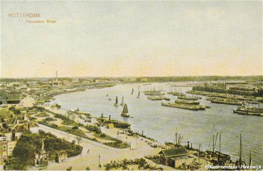Rotterdam Panorama Maas - 1