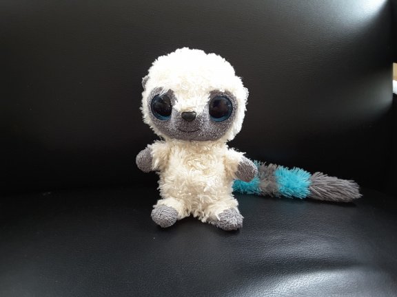 *1554 Ty aap beanie boo met grijs blauwe staart - nr. 1