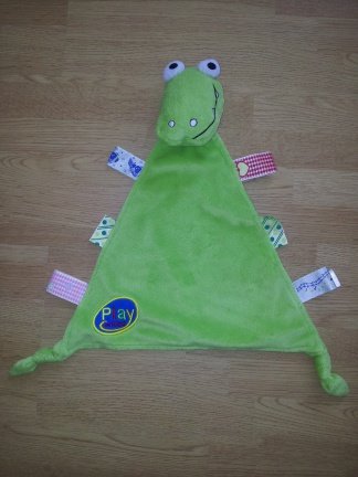 * 731 Evora Play in kids Groene Draak labeldoekje - nr. 1