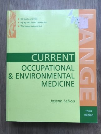 Current occupational & environmental medicine - Joseph Ladou - nr. 1