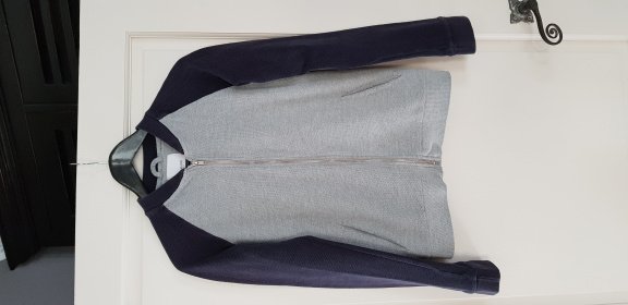 Mango blauw grijs vest maat 164 13/14 jaar - 2